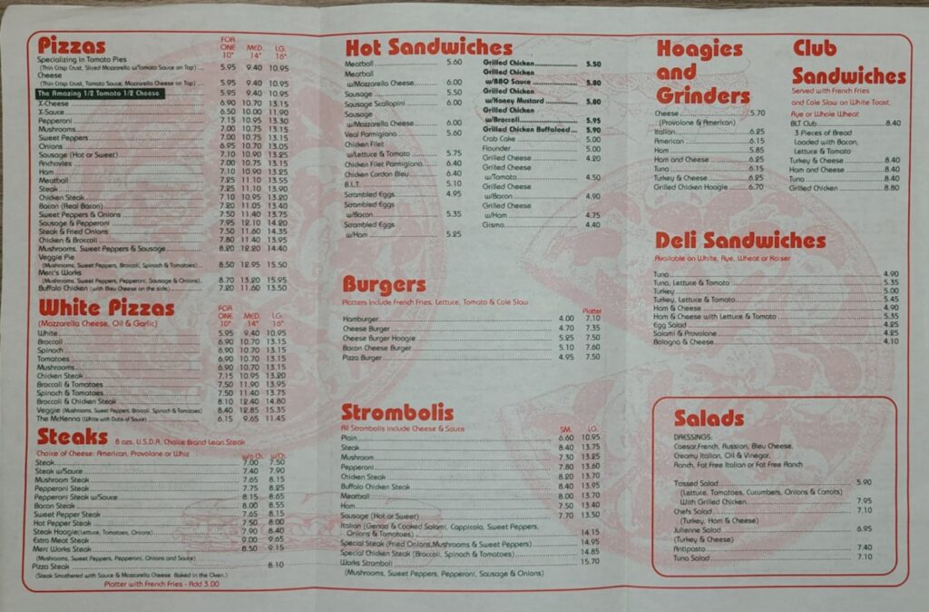 Merc Brothers Pizzeria Menu 7